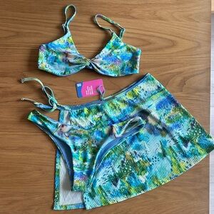 Blackbough Bikini Set with Skirt (NWT)